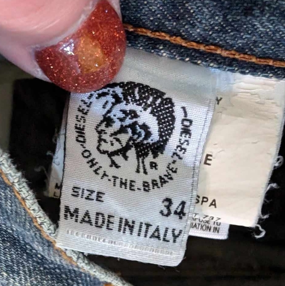 Diesel industry mens jeans size 34. Made in italy 🇮🇹 - Picture 5 of 5